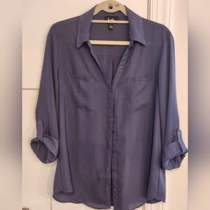 By&By Blue Button Blouse